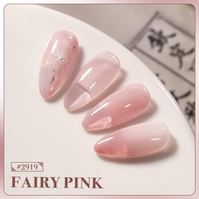GAOY Pink Jelly Gel Nail Polish bottle side view