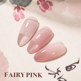 GAOY Pink Jelly Gel Nail Polish close-up of brush
