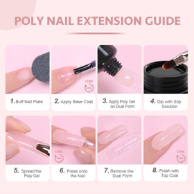 GAOY Poly Gel Milky Pink texture close-up