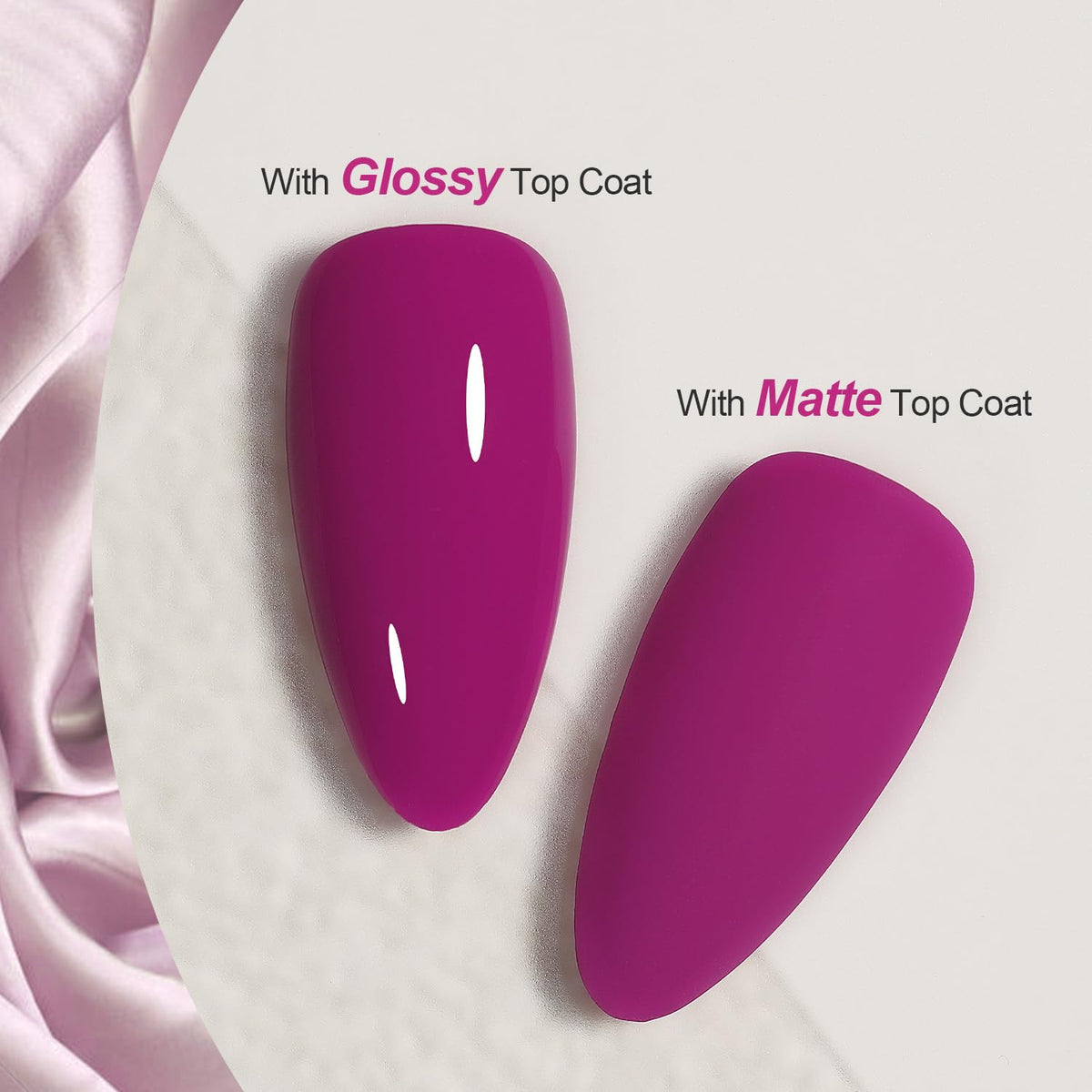 GAOY Purple Gel Nail Polish 16ml bottle with cap