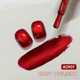 GAOY Red Cat Eye Gel Nail Polish 16ml bottle with cap off