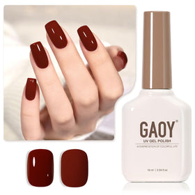 GAOY Red Gel Nail Polish 16ml bottle front view