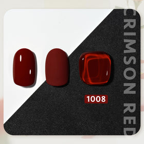 GAOY Red Gel Nail Polish 16ml bottle side view