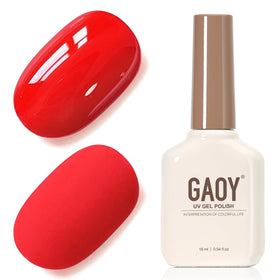 GAOY Red Gel Nail Polish 16ml front view