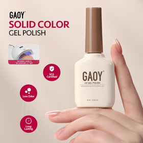 GAOY Red Gel Nail Polish 16ml Midnight Rose with nail art accessories