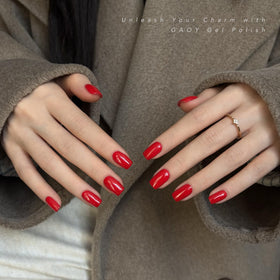 GAOY Red Gel Nail Polish 16ml packaging
