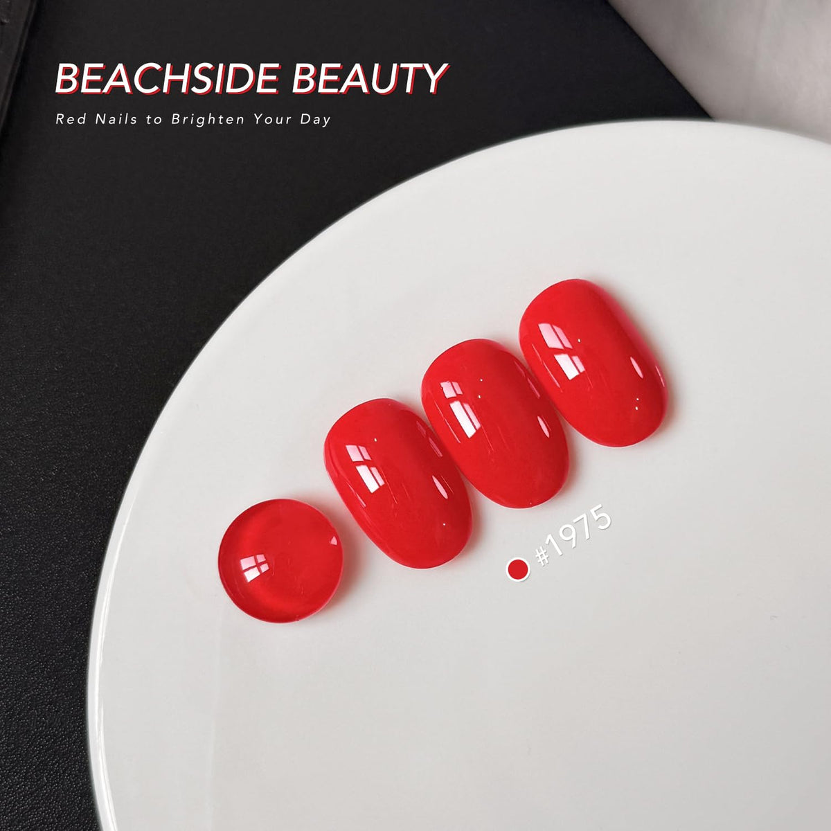 GAOY Red Gel Nail Polish 16ml with UV lamp