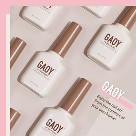 GAOY Sheer Hot Pink Gel Nail Polish 16ml bottle side view