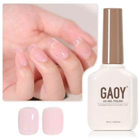 GAOY Sheer Hot Pink Gel Nail Polish 16ml front view