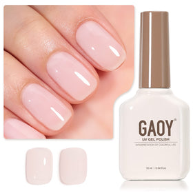 GAOY Sheer Light Pink Gel Nail Polish 16ml front view
