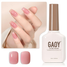 GAOY Sheer Maroon Gel Nail Polish 16ml bottle front view