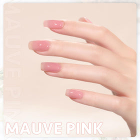 GAOY Sheer Maroon Gel Nail Polish application on nails