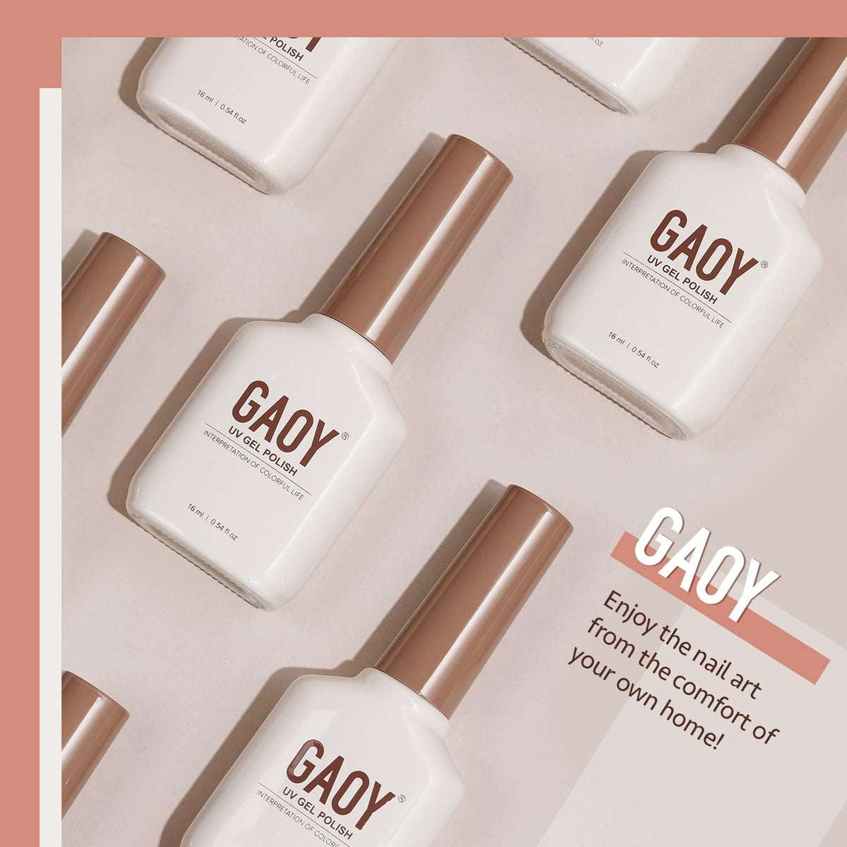 GAOY Sheer Nude Gel Nail Polish 16ml packaging details