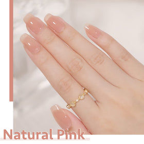 GAOY Sheer Nude Gel Nail Polish 16ml with applicator brush