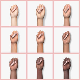 GAOY Sheer Pink Nude Gel Nail Polish applied on nails