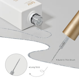 GAOY Silver Cat Eye Gel Nail Polish with magnet for patterns