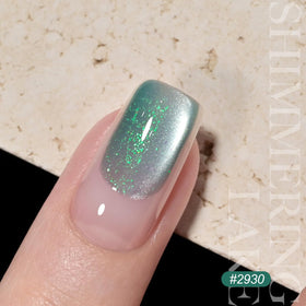 GAOY Teal Cat Eye Gel Nail Polish packaging