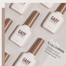 GAOY White Gel Nail Polish in a nail art setup