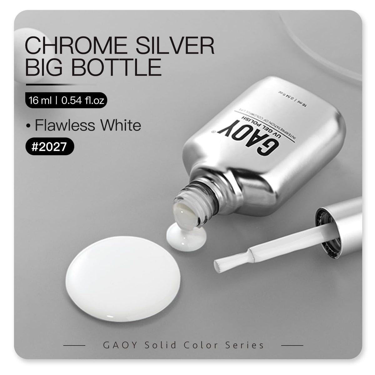 GAOY White Gel Nail Polish packaging details