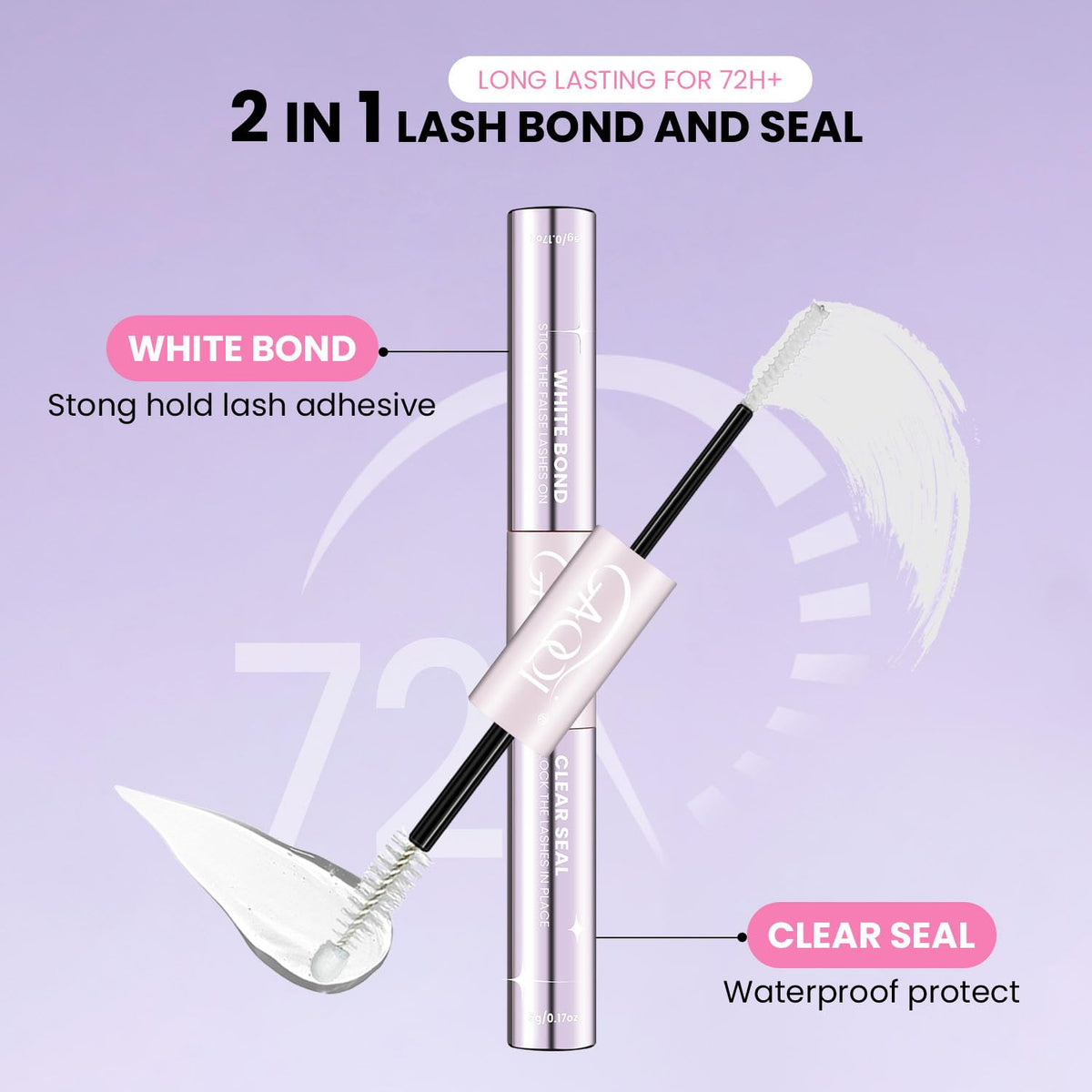 GAQQI Lash Bond and Seal 10ml back view