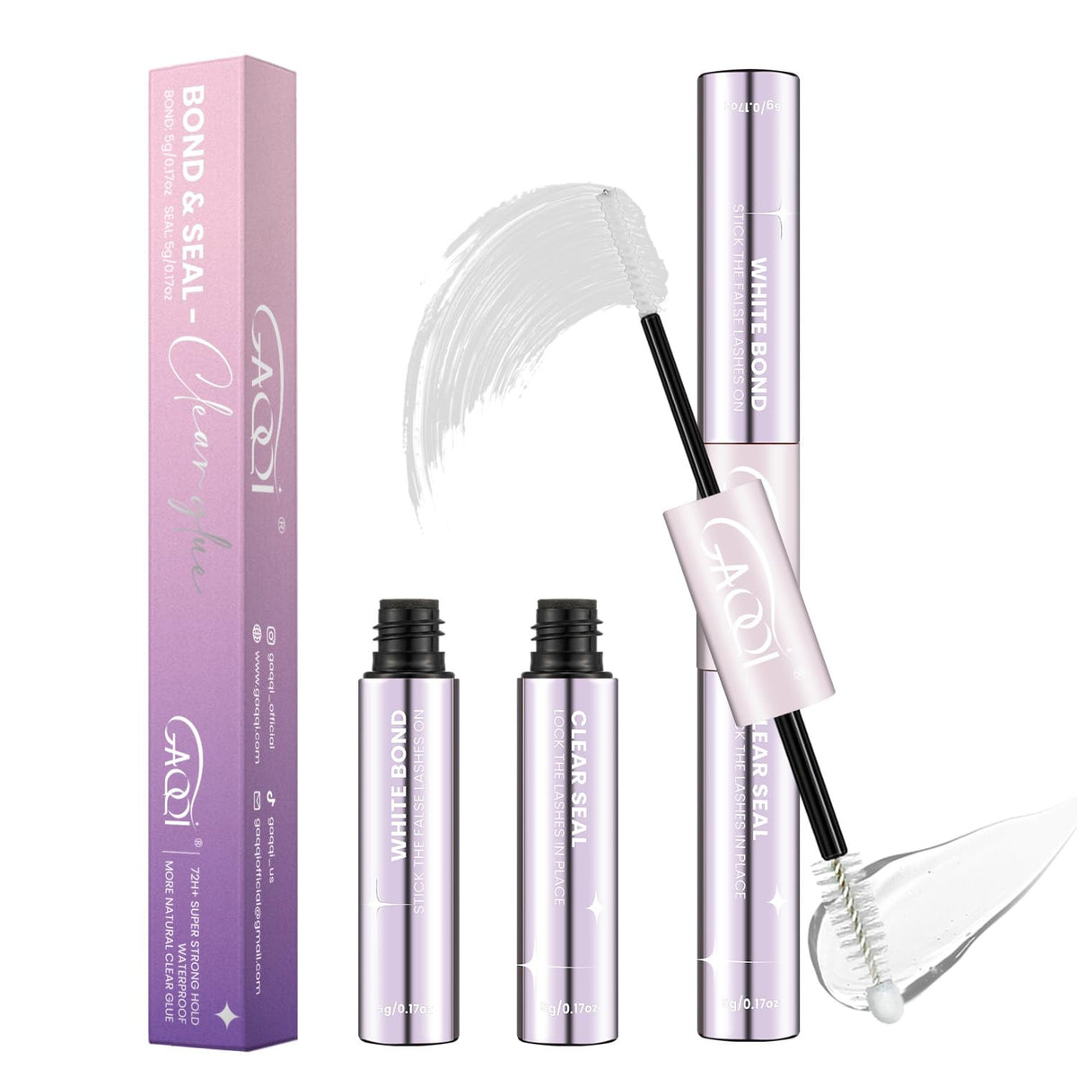 GAQQI Lash Bond and Seal 10ml front view
