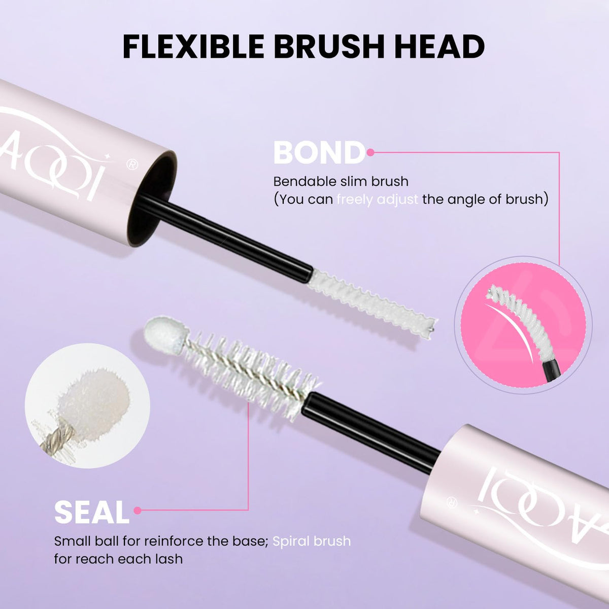 GAQQI Lash Bond and Seal 10ml side view