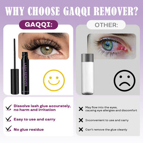 GAQQI Lash Cluster Remover 5ml on a vanity table