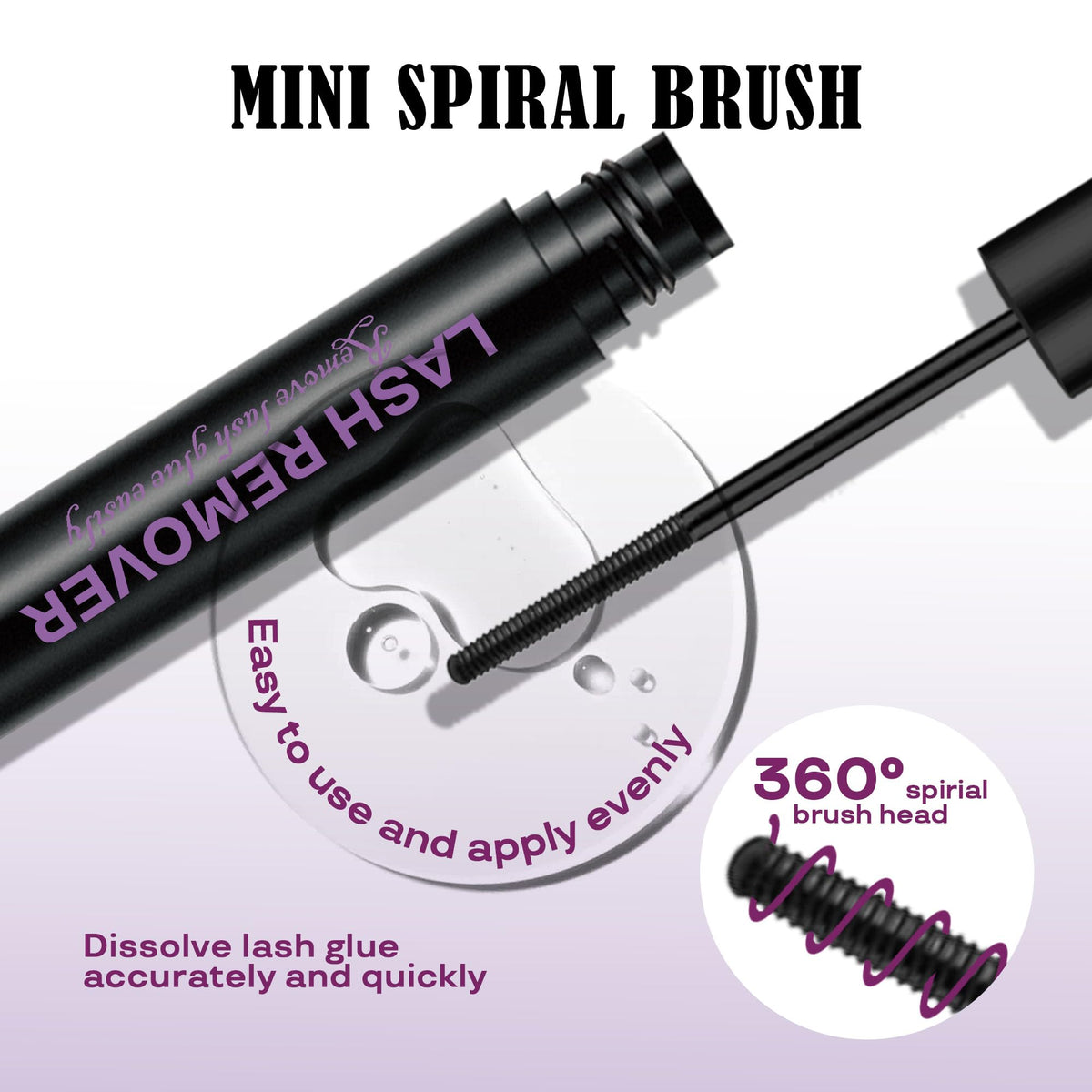 GAQQI Lash Cluster Remover 5ml with rose essential oil