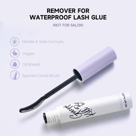 GAQQI Lash Remover 7ml back view showing ingredients