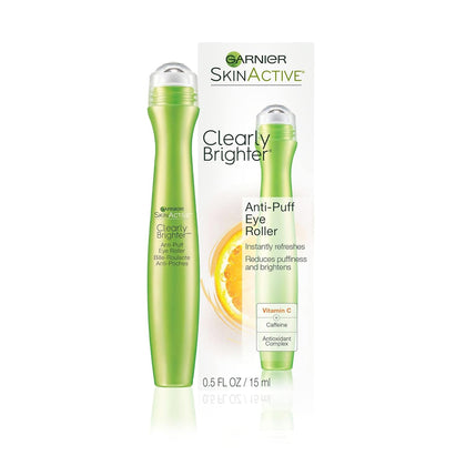 Garnier Clearly Brighter Anti-Puff Eye Roller 15ml front view