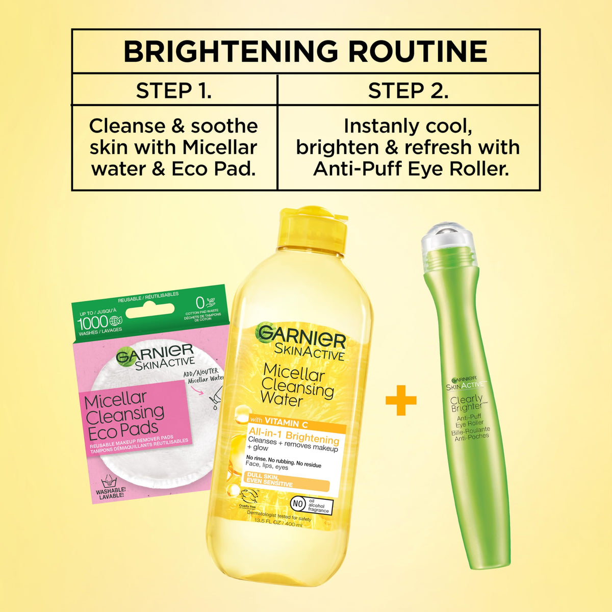 Garnier Clearly Brighter Eye Roller in lifestyle setting