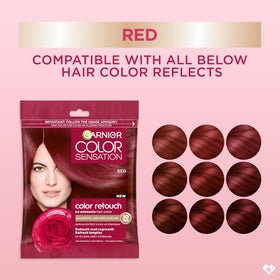 Garnier Color Sensation Demi Permanent Hair Dye 6.6 Red developer packet