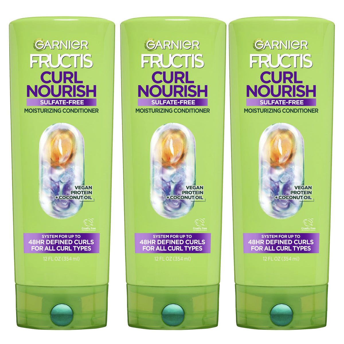 Garnier Curl Nourish Moisturising Conditioner 12 Fl Oz front view