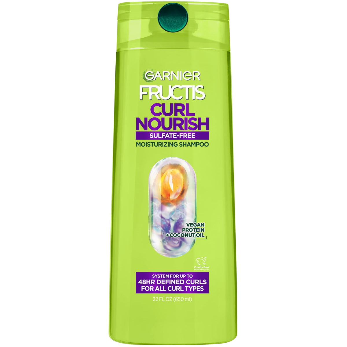 Garnier Curl Nourish Moisturizing Shampoo 22 Fl Oz front view