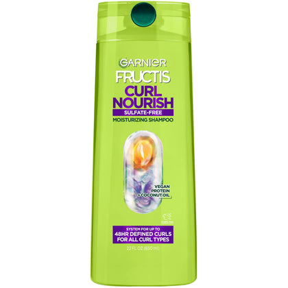 Garnier Curl Nourish Moisturizing Shampoo 22 Fl Oz front view