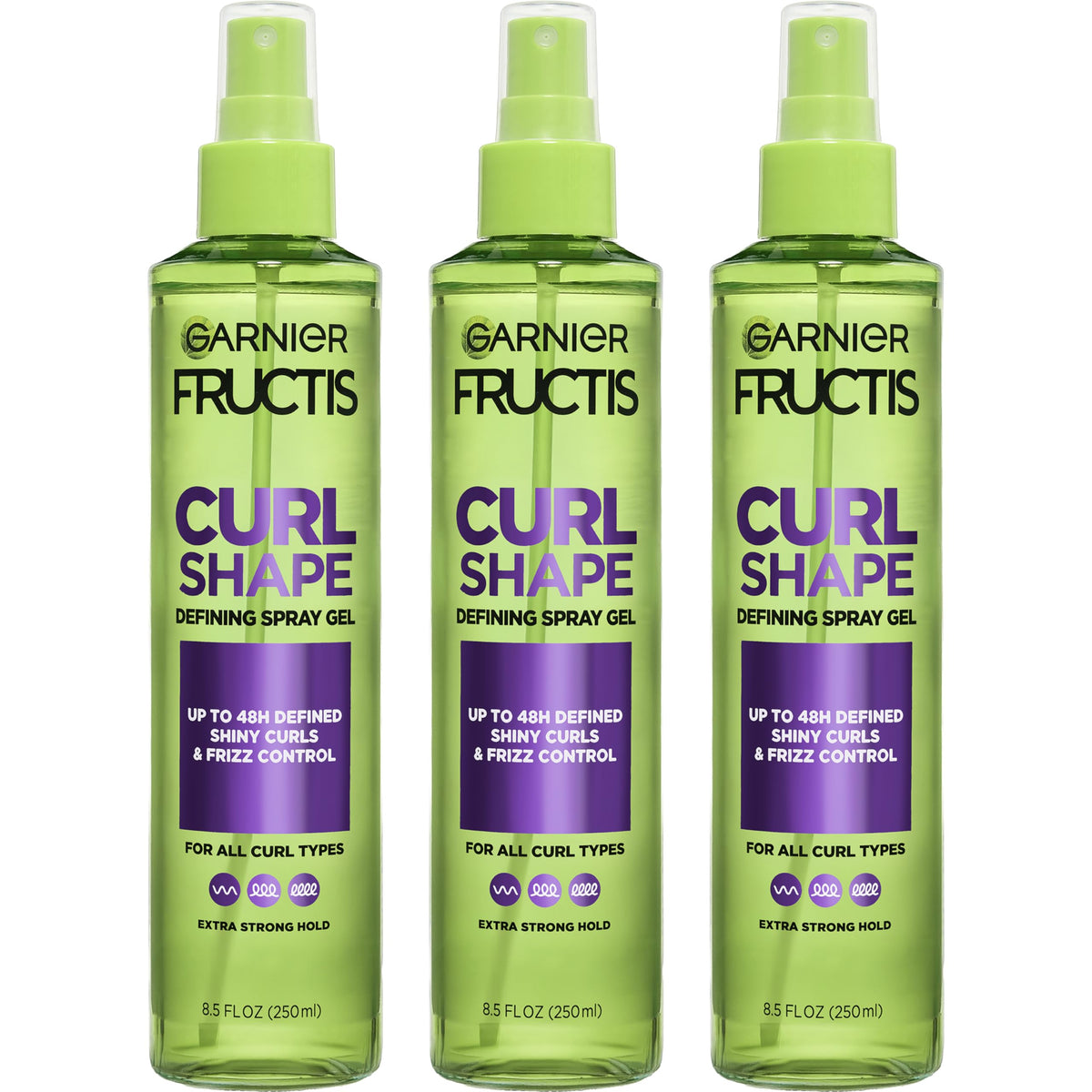 Garnier Curl Shape Defining Spray Gel 8.5 fl oz front view