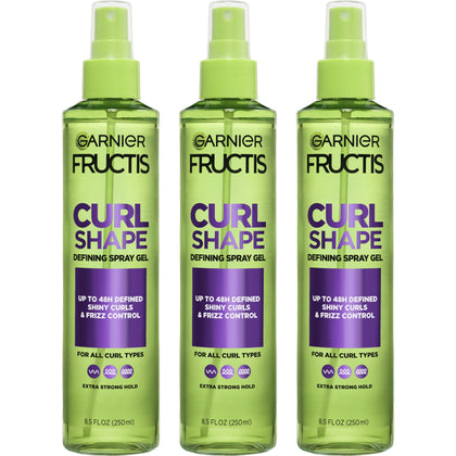 Garnier Curl Shape Defining Spray Gel 8.5 fl oz front view