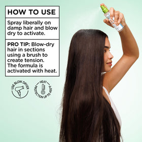 Garnier Diamond Sleek Hair Shine Spray cap off