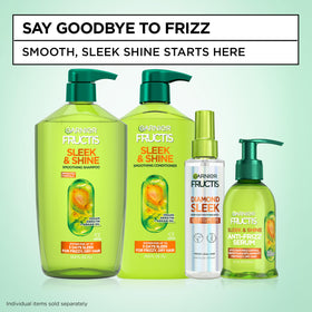 Garnier Diamond Sleek Hair Shine Spray on a vanity