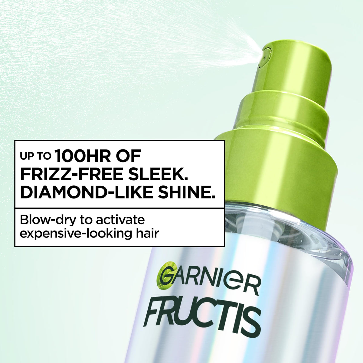 Garnier Diamond Sleek Hair Shine Spray with ingredients list