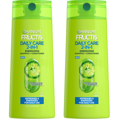 Garnier Fructis 2-in-1 Shampoo and Conditioner front view 22 Fl Oz