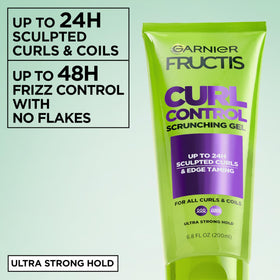 Garnier Fructis Curl Control Scrunching Gel bottle side view