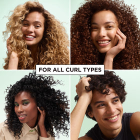 Garnier Fructis Curl Control Scrunching Gel on a vanity