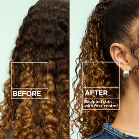Garnier Fructis Curl Control Scrunching Gel packaging display