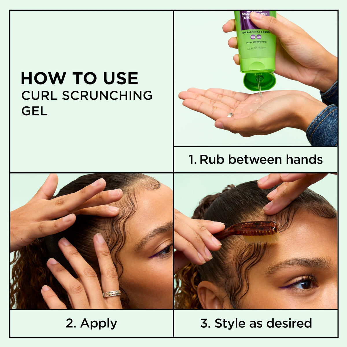 Garnier Fructis Curl Control Scrunching Gel texture close-up