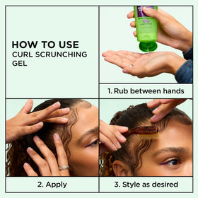 Garnier Fructis Curl Control Scrunching Gel texture close-up