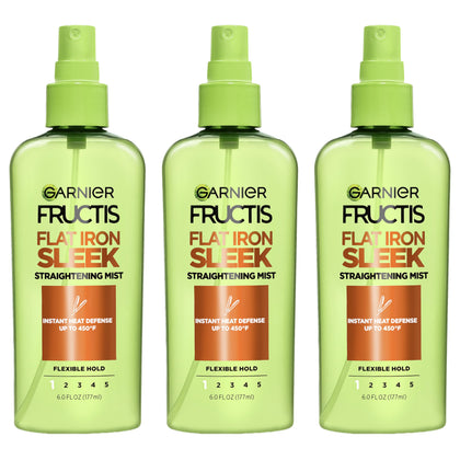 Garnier Fructis Flat Iron Perfector Straightening Mist 6 oz front view