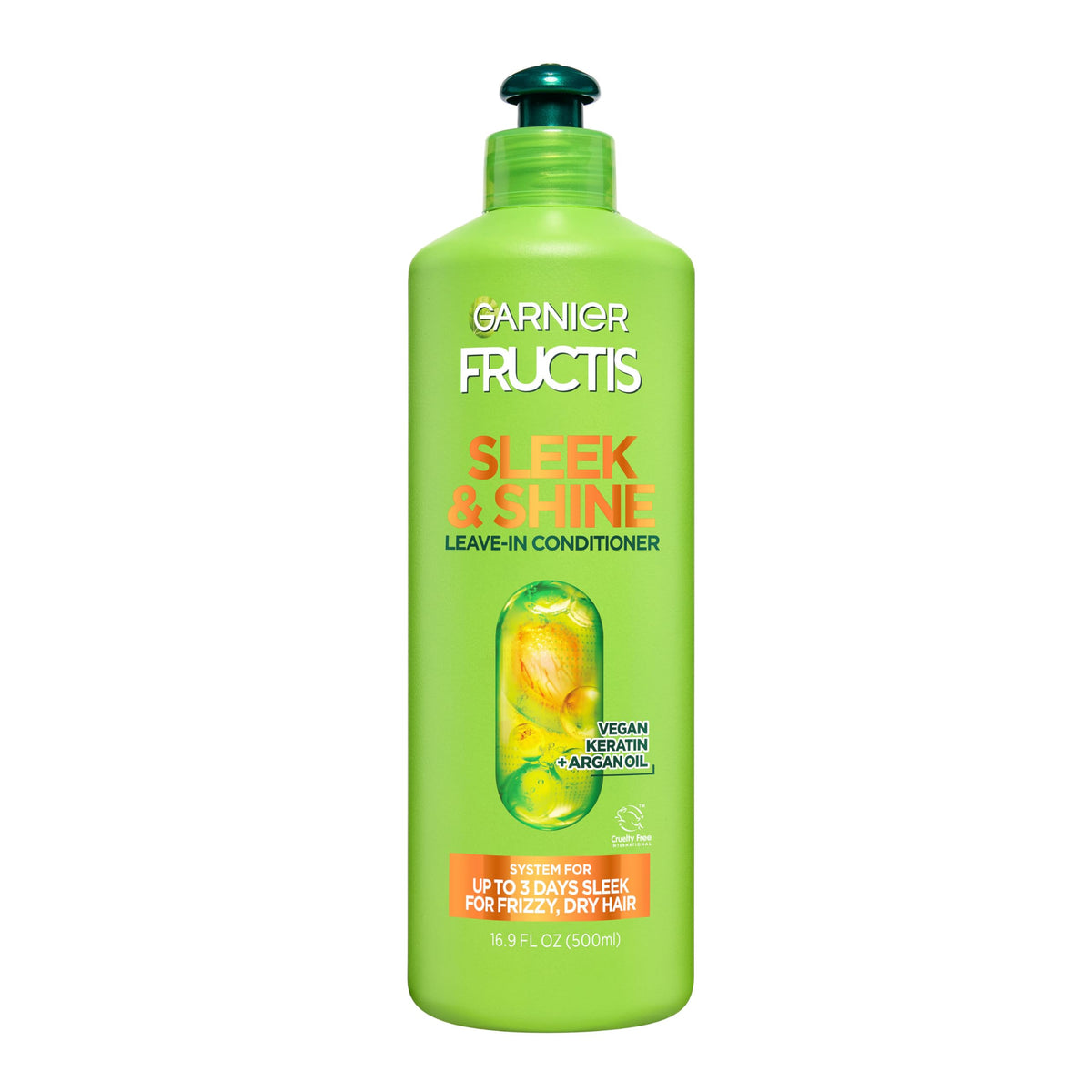 Garnier Fructis Sleek & Shine Leave-In Conditioner Cream front view