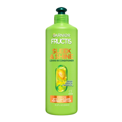 Garnier Fructis Sleek & Shine Leave-In Conditioner Cream front view