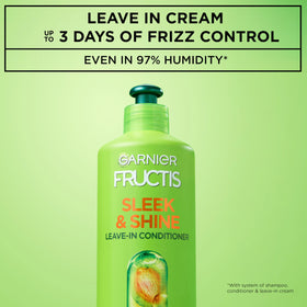 Garnier Fructis Sleek & Shine Leave-In Conditioner Cream side view